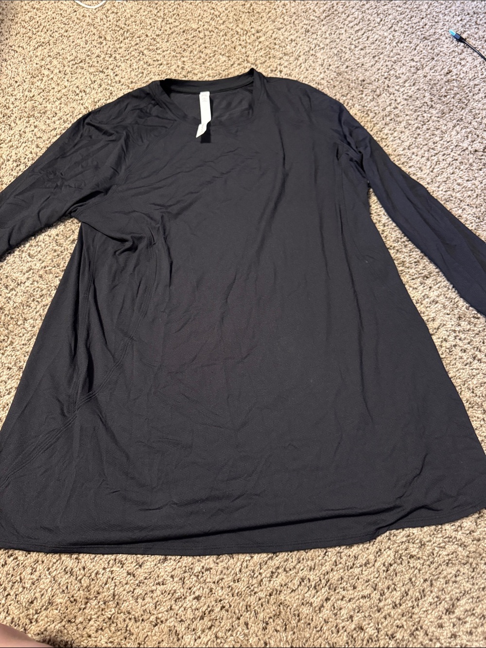 lululemon athletica Black Long Sleeve Crew Tee